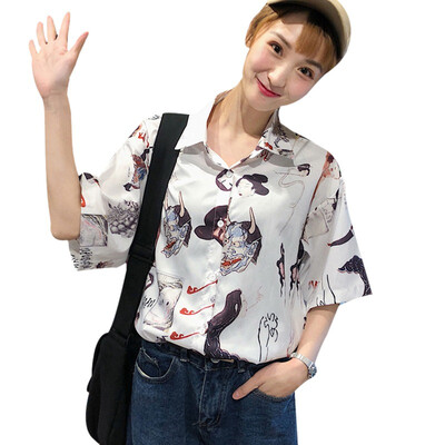 Harajuku Cartoon Print Summer Women Blouses Punk Casual Loose Short Sleeve Shirt Tops Female Korean Style Blouse Blusas
Harajuku Cartoon Print Summer Women Blouses Punk Casual Loose Short Sleeve Shirt Tops Female Korean Style Blouse Blusas