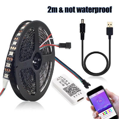 DC 5V 1m2m USB LEDs Strips Light Kit RGB 5050 Color Changing Rope Lights BT APP Control Individually Addressable
DC 5V 1m2m USB LEDs Strips Light Kit RGB 5050 Color Changing Rope Lights BT APP Control Individually Addressable