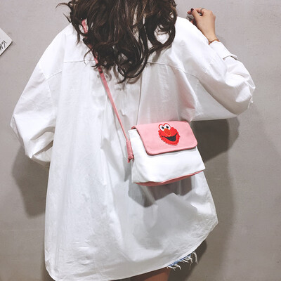 Sesame Street small bag female 2019 new Sen Harajuku student bag Korean version of the wild ins canvas messenger bag tide
Sesame Street small bag female 2019 new Sen Harajuku student bag Korean version of the wild ins canvas messenger bag tide