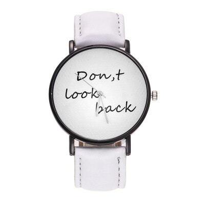 Pure White Reloj 2018 Fashion Women Quartz Watch DONT LOOK BACK Leather Watches High Quality Clock Wristwatch Feminino
Pure White Reloj 2018 Fashion Women Quartz Watch DONT LOOK BACK Leather Watches High Quality Clock Wristwatch Feminino