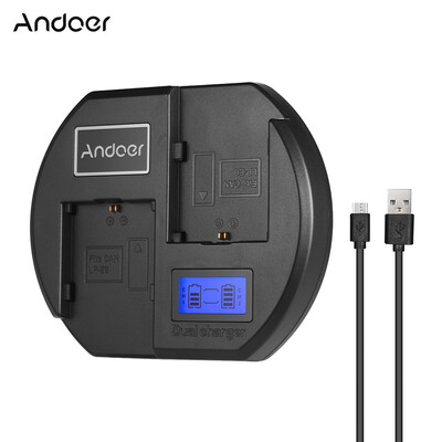 Andoer Fast Charger Dual-channel Camera Battery Charger Digital LCD Display USB Input for Canon LP-E6 Battery for Canon EOS 60D 70
Andoer Fast Charger Dual-channel Camera Battery Charger Digital LCD Display USB Input for Canon LP-E6 Battery for Canon EOS 60D 70
