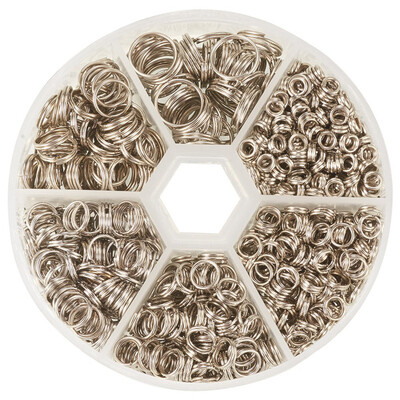 PH PANDAHALL 1 Small Box Platinum Double Jump Ring 4 5 6 7 8 10mm for Jewelry Making
PH PANDAHALL 1 Small Box Platinum Double Jump Ring 4 5 6 7 8 10mm for Jewelry Making