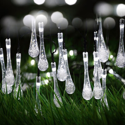 Romantic 20LEDs Solar Powered Water Drop Light String Waterproof Fairy String Light for Party Wedding Decor
Romantic 20LEDs Solar Powered Water Drop Light String Waterproof Fairy String Light for Party Wedding Decor