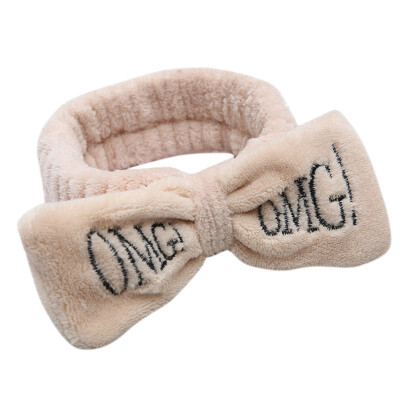 Letter "OMG" Coral Fleece Soft Bow Headbands For Women Girls Cute Hair Holder Hairbands Hair Bands Headwear Hair Accessories
Letter "OMG" Coral Fleece Soft Bow Headbands For Women Girls Cute Hair Holder Hairbands Hair Bands Headwear Hair Accessories