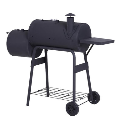 48" Steel Portable Backyard Charcoal BBQ Grill&Offset Smoker Combo with Wheels
48" Steel Portable Backyard Charcoal BBQ Grill&Offset Smoker Combo with Wheels