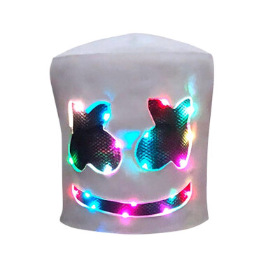 1PC Halloween LED Mask Marshmello Helmet Cosplay Costume Halloween Party Prop Bar DJ Mask Luminous Latex Masks
1PC Halloween LED Mask Marshmello Helmet Cosplay Costume Halloween Party Prop Bar DJ Mask Luminous Latex Masks