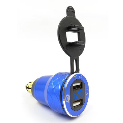 Aluminum Alloy Quick Charge 30 Dual USB charger for BMW Motorcycle Triumph Tiger Ducati Voltmeter QC30 DIN Hella Socket to USB
Aluminum Alloy Quick Charge 30 Dual USB charger for BMW Motorcycle Triumph Tiger Ducati Voltmeter QC30 DIN Hella Socket to USB