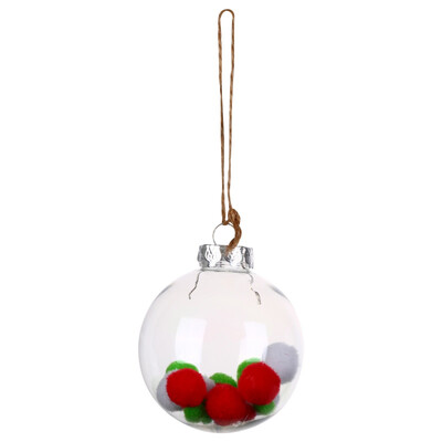 Christmas Tree Gift Hanging Decoration Transparent Ball Decoration With Berry Feather Pearl Plush Dot For Festival Decoration
Christmas Tree Gift Hanging Decoration Transparent Ball Decoration With Berry Feather Pearl Plush Dot For Festival Decoration
