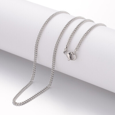 304 Stainless Steel Necklace Making Curb Chains with Lobster Clasps Stainless Steel Color 1772"450mm 22mm
304 Stainless Steel Necklace Making Curb Chains with Lobster Clasps Stainless Steel Color 1772"450mm 22mm