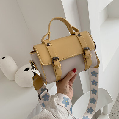 French small bag female 2019 new fashion hit color handbag wild broadband shoulder slung Boston bag
French small bag female 2019 new fashion hit color handbag wild broadband shoulder slung Boston bag