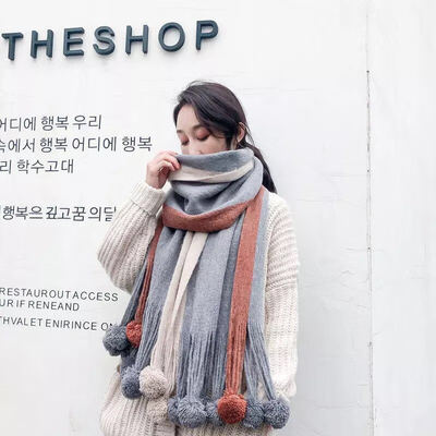 Korean version of the wild hair ball scarf female new autumn&winter thick warm student shawl Harajuku soft sister girl collar
Korean version of the wild hair ball scarf female new autumn&winter thick warm student shawl Harajuku soft sister girl collar