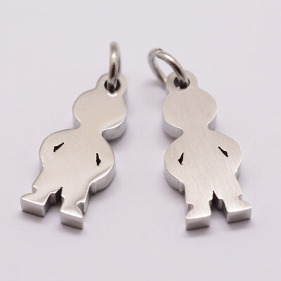 316 Stainless Steel Pendants Boy Silhouette Pendants Stainless Steel Color 16x7x2mm Hole 3mm
316 Stainless Steel Pendants Boy Silhouette Pendants Stainless Steel Color 16x7x2mm Hole 3mm