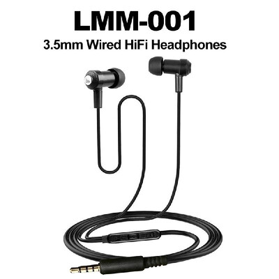 Litaluva LMM-001 35mm Wired In-ear Headphones HiFi Music Earphones Dynamic Earbuds Stereo Sound Headsets In-line Control with Mic
Litaluva LMM-001 35mm Wired In-ear Headphones HiFi Music Earphones Dynamic Earbuds Stereo Sound Headsets In-line Control with Mic