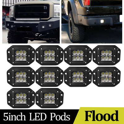 10X 5inch 24W Flush Mount Led Work Lights Flood Offroad Driving Pods Truck Square
10X 5inch 24W Flush Mount Led Work Lights Flood Offroad Driving Pods Truck Square