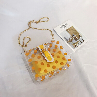 Yang Zi with transparent jelly women slung a small bag Korean chain shoulder foreign style small square bag
Yang Zi with transparent jelly women slung a small bag Korean chain shoulder foreign style small square bag