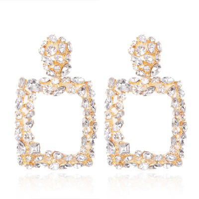 Solememo ZA New Arrivals Big Square Rhinestone Drop Earrings Fashion Punk Geometric Dangle Earrings Women Jewelry Wholesale
Solememo ZA New Arrivals Big Square Rhinestone Drop Earrings Fashion Punk Geometric Dangle Earrings Women Jewelry Wholesale