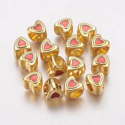Metal Alloy European Beads Mothers Day Gifts Making Lead Free&Cadmium Free & Nickel Free Heart Golden about 9mm long
Metal Alloy European Beads Mothers Day Gifts Making Lead Free&Cadmium Free & Nickel Free Heart Golden about 9mm long