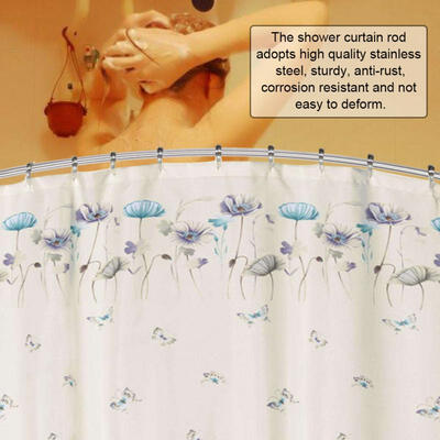 Greensen Extendable Telescopic Curved Stainless Steel Shower Curtain Rod Rail for Bathroom Door Window
Greensen Extendable Telescopic Curved Stainless Steel Shower Curtain Rod Rail for Bathroom Door Window