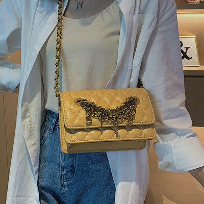 Small fragrance bag female 2019 autumn new wave Korean version of the fashion rhombic wild chain shoulder slung small square bag
Small fragrance bag female 2019 autumn new wave Korean version of the fashion rhombic wild chain shoulder slung small square bag
