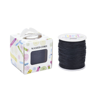 PH PANDAHALL 100 Yards Waxed Cotton Cords 1mm Jewelry Craft Beading Thread Rope with Spool
PH PANDAHALL 100 Yards Waxed Cotton Cords 1mm Jewelry Craft Beading Thread Rope with Spool