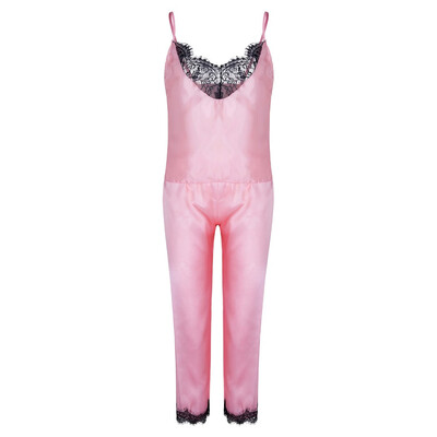 Toponeto New Women Stain Lace Lingerie Nightdress Pajamas Camisole Trousers Sleepwear Set
Toponeto New Women Stain Lace Lingerie Nightdress Pajamas Camisole Trousers Sleepwear Set