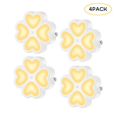 4 Pack LED Plug-in Night Light 05W Warm White Petals Shape Wall Lights with Dusk-to-Dawn Sensor for Nursing Baby Kids Childrens
4 Pack LED Plug-in Night Light 05W Warm White Petals Shape Wall Lights with Dusk-to-Dawn Sensor for Nursing Baby Kids Childrens