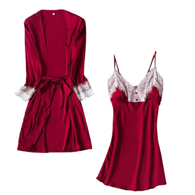 Toponeto Fashion Women Pajamas Sexy Underwear V-Collar Robe Lace Lingerie Sling Nightgown
Toponeto Fashion Women Pajamas Sexy Underwear V-Collar Robe Lace Lingerie Sling Nightgown