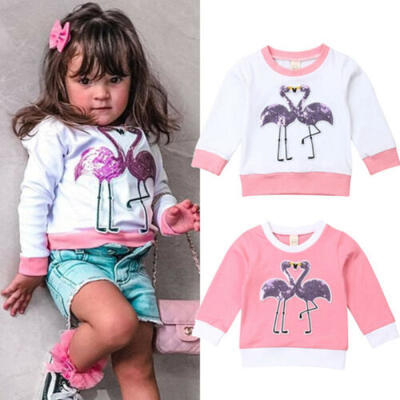 US Kids Baby Girl Long Sleeve Sweatshirt Clothes Flamingo Pullover Tops T-Shirt
US Kids Baby Girl Long Sleeve Sweatshirt Clothes Flamingo Pullover Tops T-Shirt