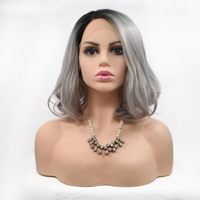 Amazing Star Lace Frontal Bob Wigs Wave Hair Silver Gray Color Side Part Hand Tied Lace Frontal Synthetic Hair Wigs
Amazing Star Lace Frontal Bob Wigs Wave Hair Silver Gray Color Side Part Hand Tied Lace Frontal Synthetic Hair Wigs