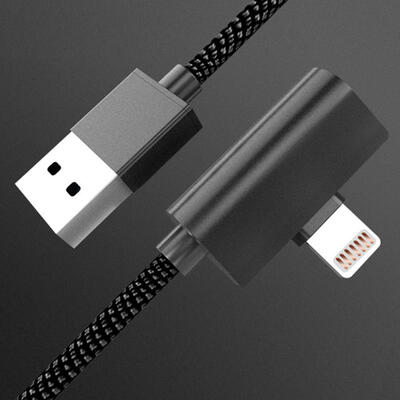 USB To Dual Side Plug Lightning Angled Male Female 3A Fast Charging Data Audio Cable For IPHONE 7 8 X-12m
USB To Dual Side Plug Lightning Angled Male Female 3A Fast Charging Data Audio Cable For IPHONE 7 8 X-12m