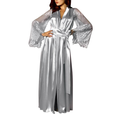Toponeto Women Satin Long Nightdress Silk Lace Lingerie Nightgown Sleepwear Sexy Robe
Toponeto Women Satin Long Nightdress Silk Lace Lingerie Nightgown Sleepwear Sexy Robe