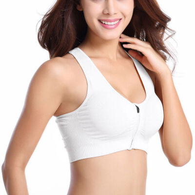 Women Front Zipper Closure Push Up Bras Shockproof Fitness Solid Color Vest Removable Padded Wireless Tops
Women Front Zipper Closure Push Up Bras Shockproof Fitness Solid Color Vest Removable Padded Wireless Tops