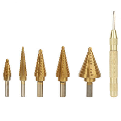 Greensen 6PCS HSS Steel Step Cone Drill Bit Directly Groove Handle Drill Hole Cutter
Greensen 6PCS HSS Steel Step Cone Drill Bit Directly Groove Handle Drill Hole Cutter