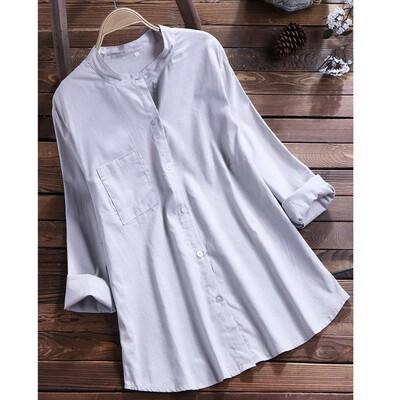 Starmoon Women Casual Plus Size Solid Loose Linen Button Tunic Shirt Blouse Tops
Starmoon Women Casual Plus Size Solid Loose Linen Button Tunic Shirt Blouse Tops