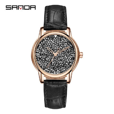 SANDA P221 Simple Women Watch Leather Diamond Quartz Movement Watch Waterproof Casual Clock Wristwatch for Female
SANDA P221 Simple Women Watch Leather Diamond Quartz Movement Watch Waterproof Casual Clock Wristwatch for Female