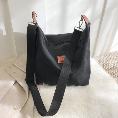 Tailored Women Canvas Bag Female Shoulder Bag Student Wild Large Capacity Messenger Bag
Tailored Women Canvas Bag Female Shoulder Bag Student Wild Large Capacity Messenger Bag