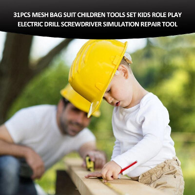 31pcs Mesh Bag Suit Children Tools Set Kids Role Play Electric Drill Screwdriver Simulation Repair Tool
31pcs Mesh Bag Suit Children Tools Set Kids Role Play Electric Drill Screwdriver Simulation Repair Tool