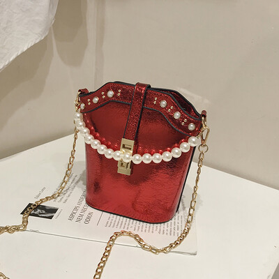 Summer laser bag new 2019 Joker Pearl handbag chic chain bucket bag womens bag Messenger bag
Summer laser bag new 2019 Joker Pearl handbag chic chain bucket bag womens bag Messenger bag