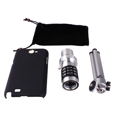 12X Zoom Phone Telephoto Camera Lens with Case Cover Kit Tripod for Samsung Galaxy Note II N7100
12X Zoom Phone Telephoto Camera Lens with Case Cover Kit Tripod for Samsung Galaxy Note II N7100