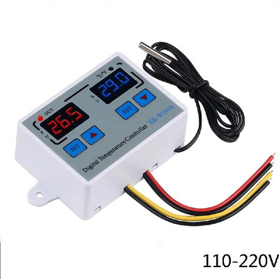 Digital Thermostat CF Temperature Controller for incubator Relay LED 10A Heater Cooler Direct Output XK-W1010 AC110-220V
Digital Thermostat CF Temperature Controller for incubator Relay LED 10A Heater Cooler Direct Output XK-W1010 AC110-220V