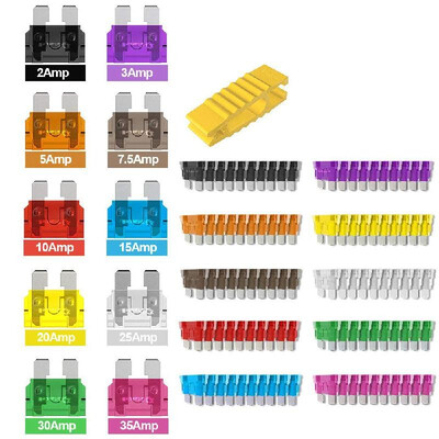 105Pcs Blade Car Fuses Assortment Kit Fuse Holders Automotive Replacement for Car Truck SUV RV Boat
105Pcs Blade Car Fuses Assortment Kit Fuse Holders Automotive Replacement for Car Truck SUV RV Boat