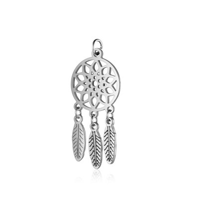 304 Stainless Steel Pendants with Jump Rings Polished Dream Catcher Stainless Steel Color 32x14x1mm Hole 3mm
304 Stainless Steel Pendants with Jump Rings Polished Dream Catcher Stainless Steel Color 32x14x1mm Hole 3mm