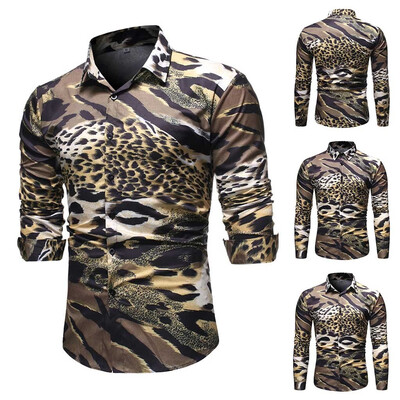 Tailored Mens Autumn New Casual Fashion Leopard Slim Lapel Long Sleeve Shirt Tops Blouse
Tailored Mens Autumn New Casual Fashion Leopard Slim Lapel Long Sleeve Shirt Tops Blouse