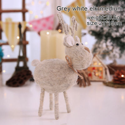 New Christmas Decoration Innovative Wool Felt Handmade Deer Doll Giftel Shopping Mall Window Wedding Home Decoration Accessories
New Christmas Decoration Innovative Wool Felt Handmade Deer Doll Giftel Shopping Mall Window Wedding Home Decoration Accessories