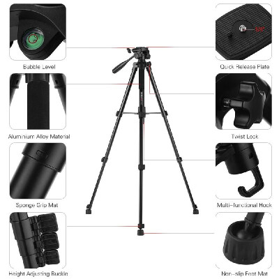 KINGJOY VT-880 2 In 1 Portable Adjustable Aluminium Alloy Camera Tripod Monopod 360° Panoramic Shooting for Canon Nikon Sony Fuji
KINGJOY VT-880 2 In 1 Portable Adjustable Aluminium Alloy Camera Tripod Monopod 360° Panoramic Shooting for Canon Nikon Sony Fuji