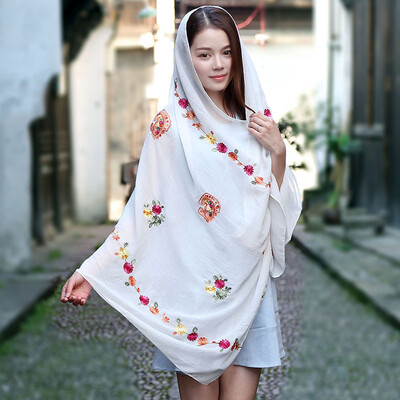 Summer new national wind cashew flower cotton&linen scarf sunscreen shawl retro embroidered silk scarf female shawl wholesale
Summer new national wind cashew flower cotton&linen scarf sunscreen shawl retro embroidered silk scarf female shawl wholesale