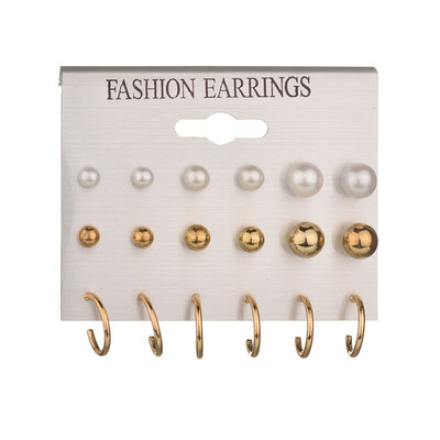 Vintage Geometric Stud Earrings Set For Women Girls Bead Stone Flower Small Earrings Boucle doreille Femme
Vintage Geometric Stud Earrings Set For Women Girls Bead Stone Flower Small Earrings Boucle doreille Femme