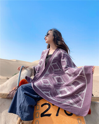 2019 Amazon hot womens new big geometric rhombus shawl imitation cashmere travel split shawl cloak
2019 Amazon hot womens new big geometric rhombus shawl imitation cashmere travel split shawl cloak