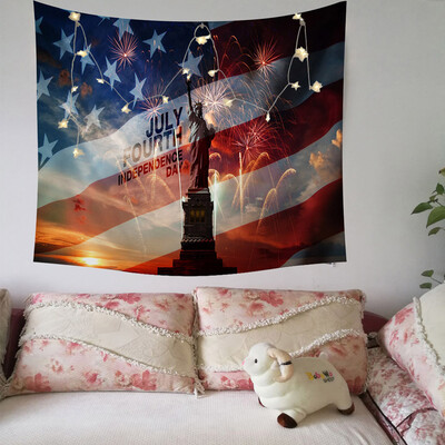 Gobestart Independence Day Print Family Tapestry Light String Combination Wall Decoration
Gobestart Independence Day Print Family Tapestry Light String Combination Wall Decoration