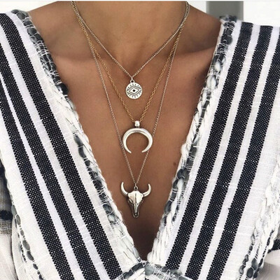 HuaTang Star Moon Pendant Necklace Boho Geometric Crystal Layered Necklaces for Women Girl Waterdrop Opal Collar Choker Jewelry
HuaTang Star Moon Pendant Necklace Boho Geometric Crystal Layered Necklaces for Women Girl Waterdrop Opal Collar Choker Jewelry